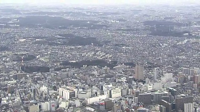 东京町田站周围的空中视频素材