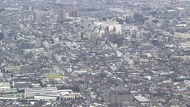 东京町田站周围的空中视频素材