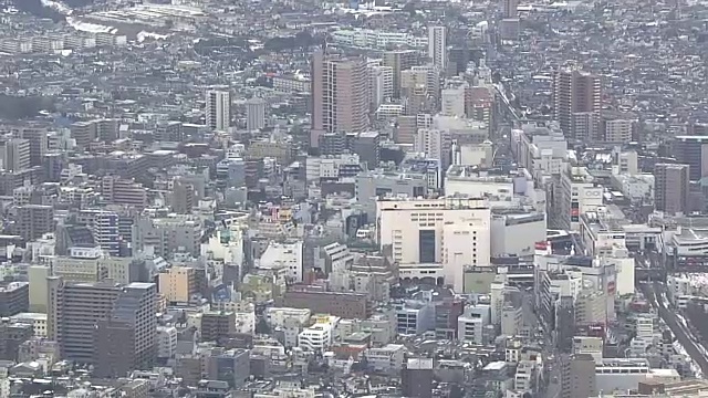 东京町田站周围的空中视频素材