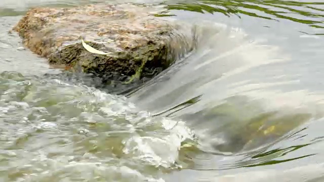 湍急的河流和水中的石头视频素材