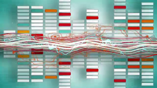 彩色音乐均衡器无缝循环动画视频素材