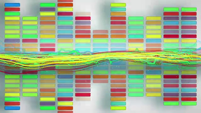 彩色均衡器循环动画视频素材