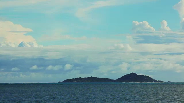 塞舌尔群岛风景的时间流逝视频素材