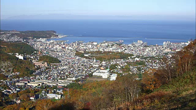 日本北海道小樽城市中心视频素材