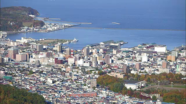 日本北海道小樽城市中心视频素材