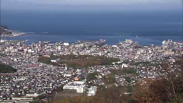 日本北海道小樽城市中心视频素材