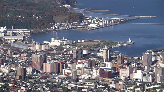 日本北海道小樽城市中心视频素材