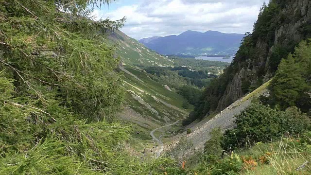 湖区山地景观视频素材