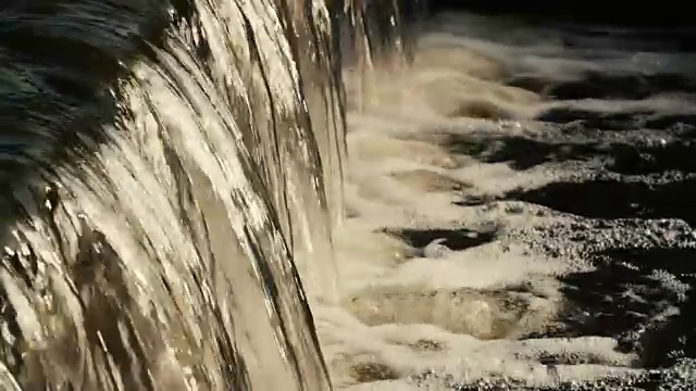 流动的河水特写视频素材