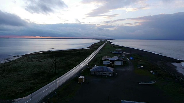 日本北海道诺助半岛，航拍视频素材