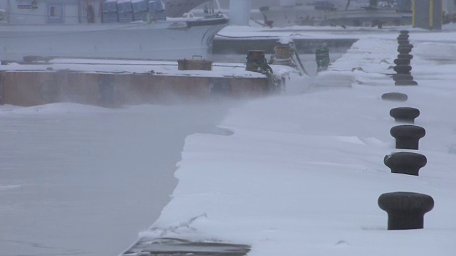 御台东冬季，北海道，日本视频素材