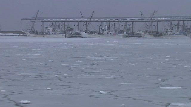 御台东冬季，北海道，日本视频素材