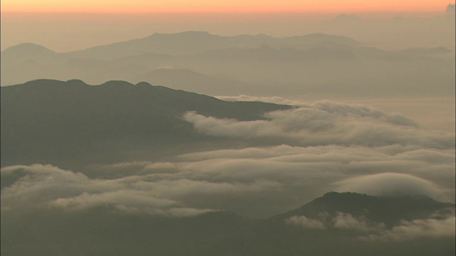 从加山看黎明的云海视频素材