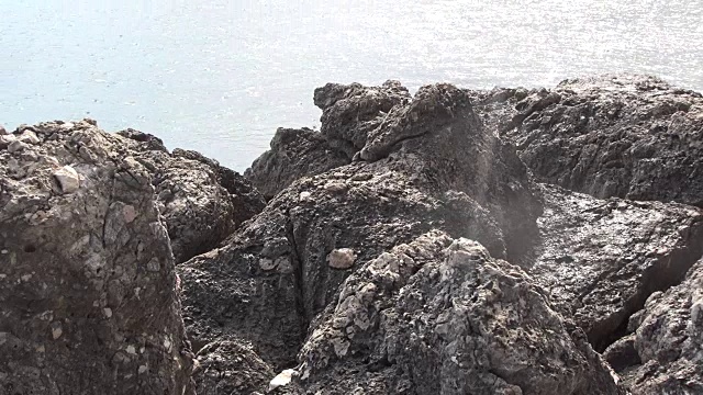 克罗地亚海湾的雨视频下载