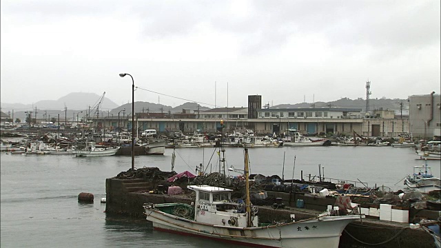 日本山口市下关市线道市场视频素材