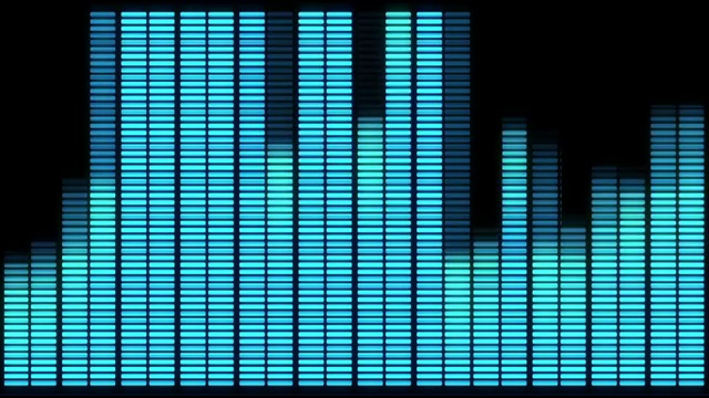 loop音频均衡器背景。音乐控制水平视频下载