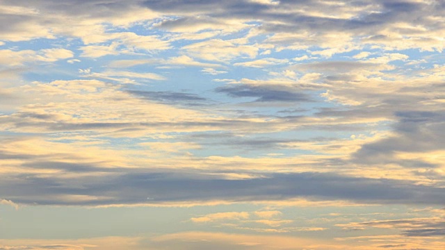 日落时俯视天空视频素材