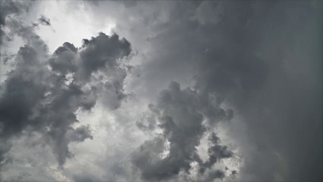 戏剧性的雨云的时间流逝视频素材