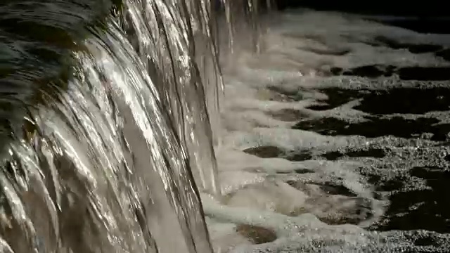 流动的河水特写视频素材