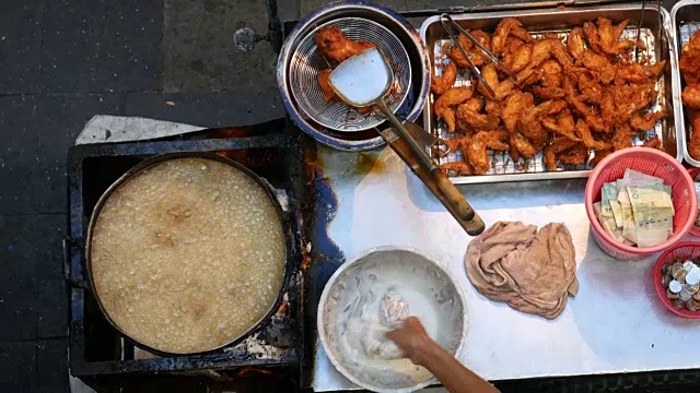 街头食品,泰国视频素材