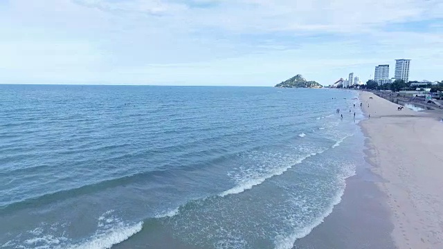 泰国华欣空中海滩视频素材