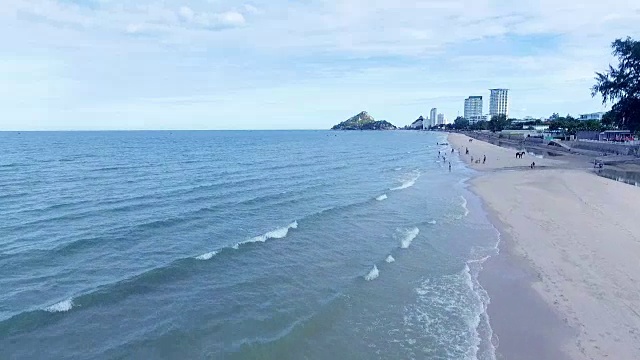 泰国华欣空中海滩视频素材
