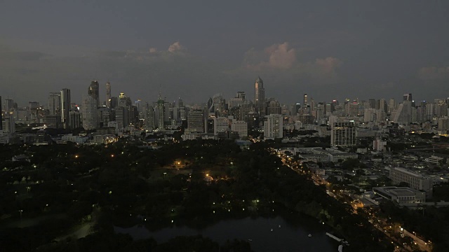 曼谷夜景，泰国视频素材