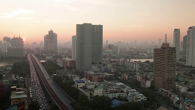 泰国曼谷的日出时间视频素材