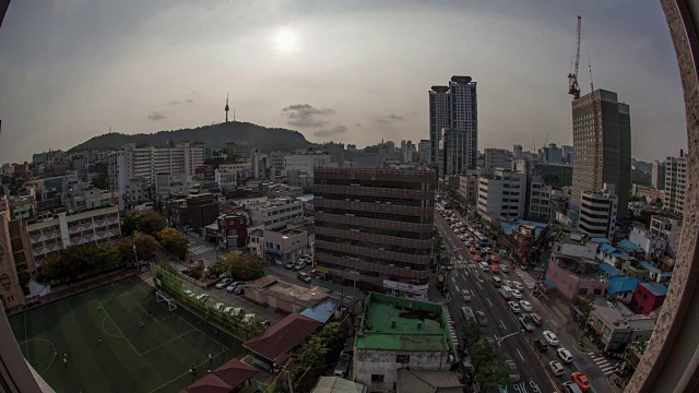 韩国首尔的城市生活视频素材