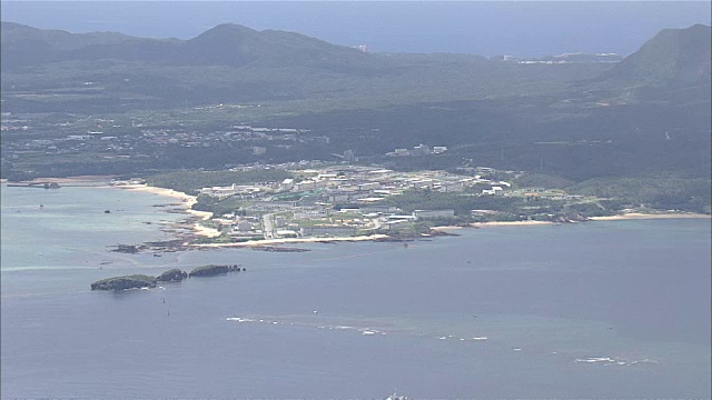 空中射击;边野古海域视频素材