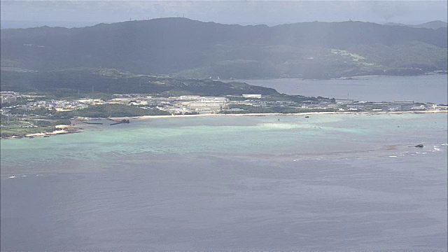 空中射击;边野古海域视频素材