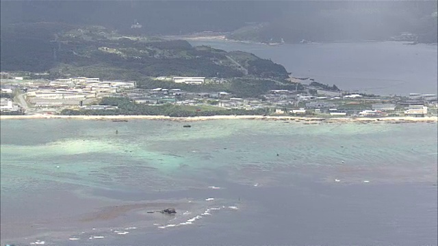 空中射击;边野古海域视频素材