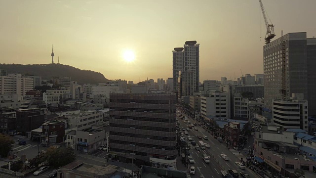 韩国首尔的夜景视频素材