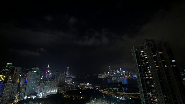 中国香港夜景视频素材