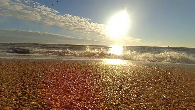 太阳和波视频素材