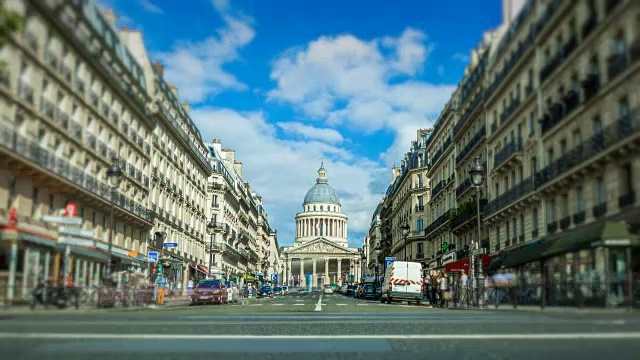 时间流逝，巴黎，法国，le panthéon视频下载