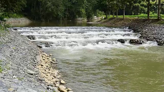 农村蓄水堰视频素材