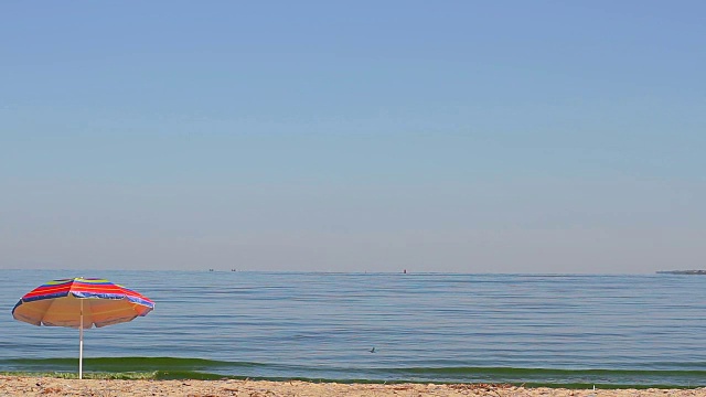 美丽的海景。视频素材