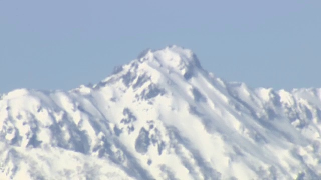 空中，特黑山在飞田山，日本长野视频素材