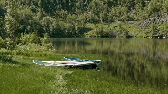 挪威海上的船只。视频素材