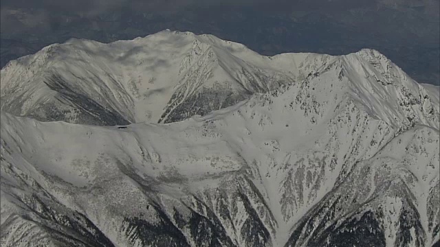 日本，山梨县，北岳雪山视频素材