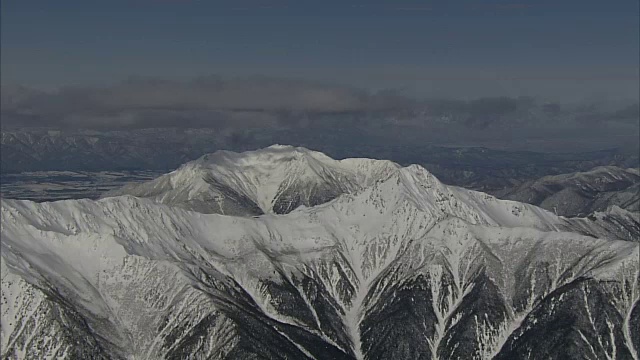 日本，山梨县，北岳雪山视频素材