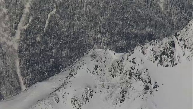 日本，山梨县，北岳雪山视频素材