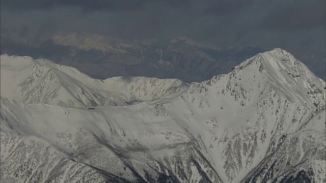 日本，山梨县，北岳雪山视频素材