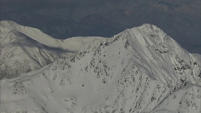 日本，山梨县，北岳雪山视频素材