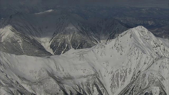 日本，山梨县，北岳雪山视频素材