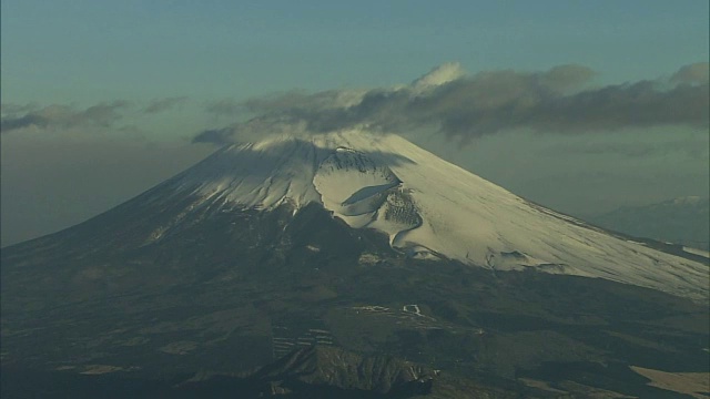 新年早晨，富士山，日本视频素材