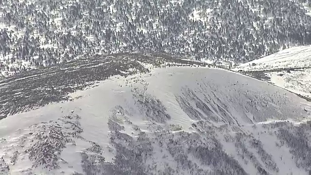 航空，东马山或东玛雅山，福岛，日本视频素材