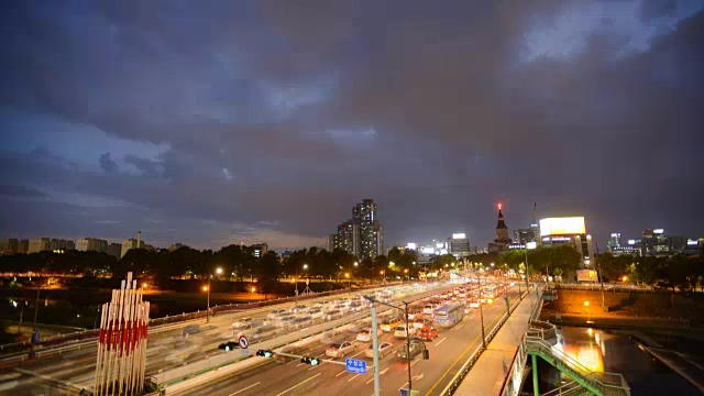 大邱市夜景时间循环视频下载