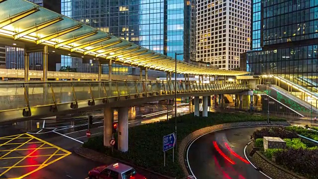 4K时间流逝香港夜景视频素材